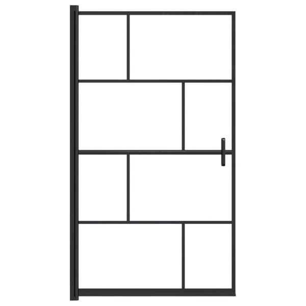 Divisória de chuveiro ESG 80x140 cm preto - Image 2
