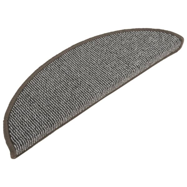 Tapete/carpete para degraus 15 pcs 56x17x3 cm cinzento - Image 2