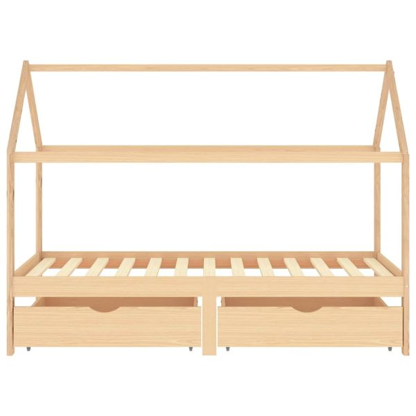 Estrutura de cama p/ crianças c/ gavetas 90x200 cm pinho maciço - Image 2