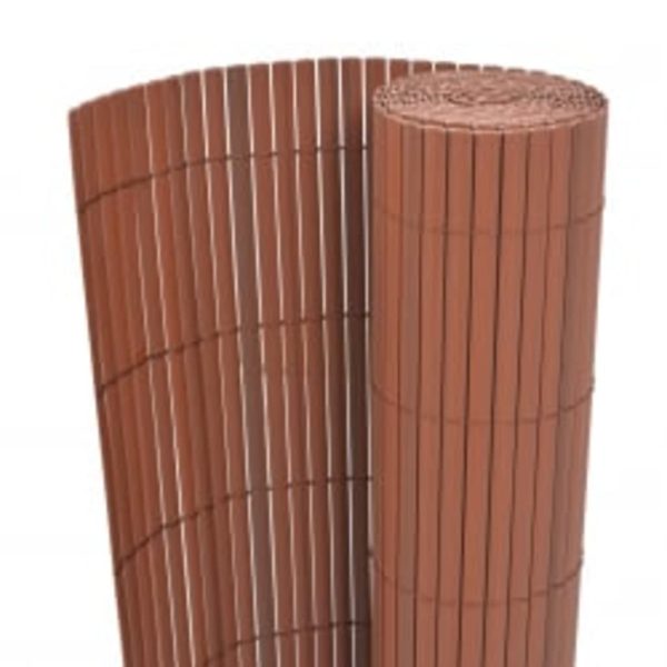 Cerca de jardim dupla face 110x300 cm castanho - Image 2