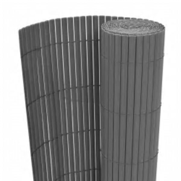 Cerca de jardim dupla face 110x300 cm cinzento - Image 2