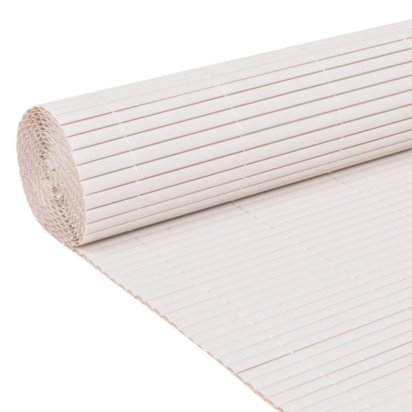 Cerca de jardim dupla face 110x500 cm branco - Image 3