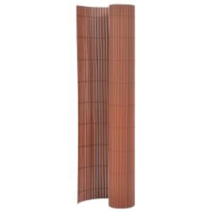 Cerca de jardim dupla face 110x500 cm castanho
