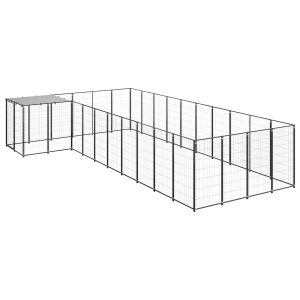 Canil 13,31 m² aço preto