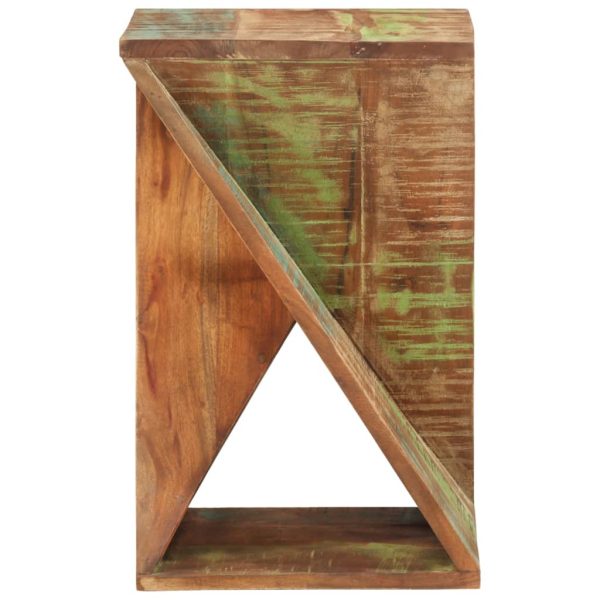 Mesa de apoio 35x35x55 cm madeira recuperada maciça - Image 2
