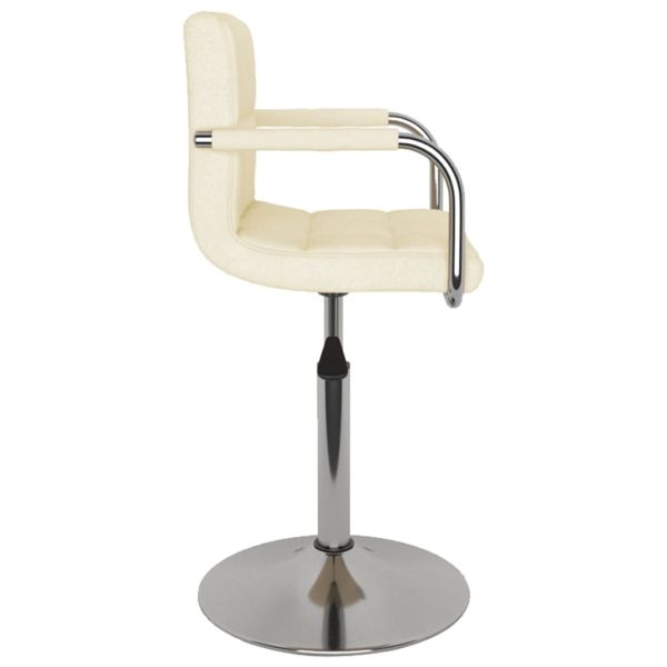 Cadeira de jantar tecido cor creme - Image 3