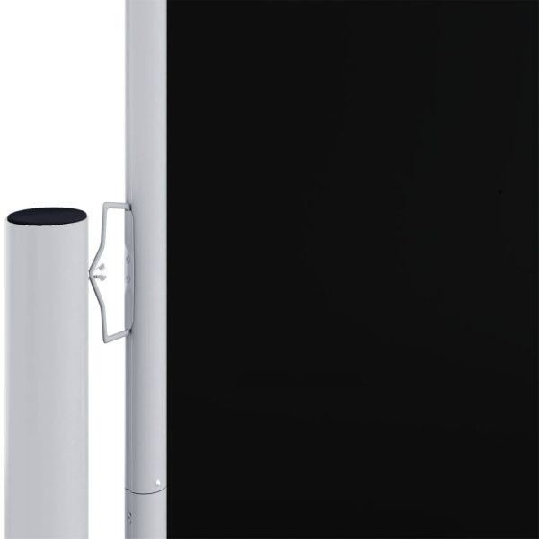 Toldo lateral retrátil 140x1000 cm preto - Image 2