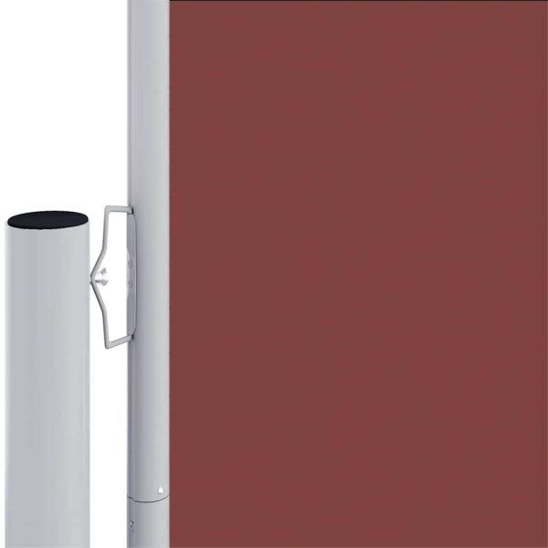 Toldo lateral retrátil 117x1200 cm castanho - Image 2