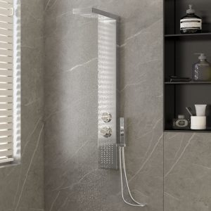Sistema de coluna de duche quadrado aço inoxidável