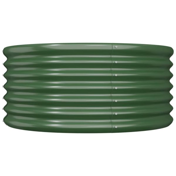 Vaso/floreira de jardim aço revestido a pó 80x80x36 cm verde - Image 2
