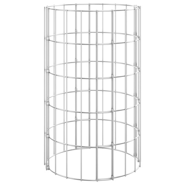 Canteiro elevado/cesto gabião circular 3 pcs Ø30x50cm aço galv. - Image 2