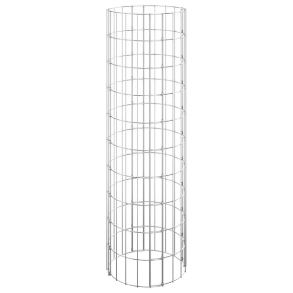 Canteiro elevado/cesto gabião circular 3pcs Ø30x100cm aço galv. - Image 2