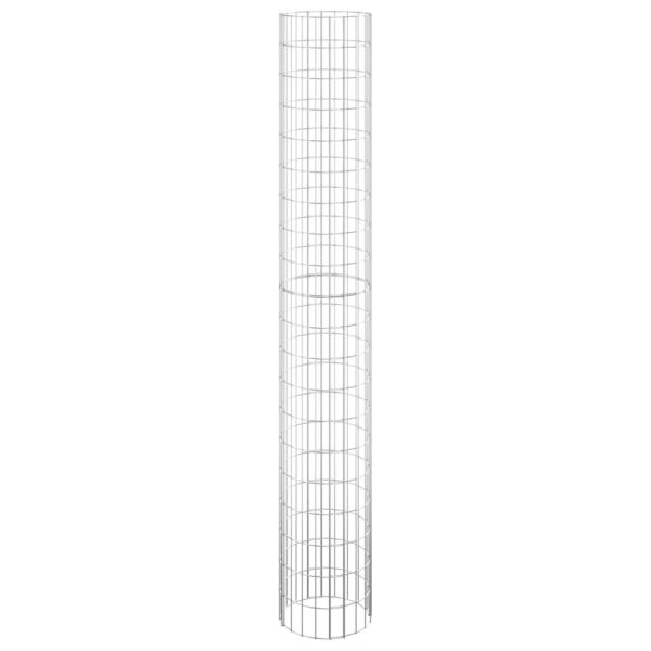 Canteiro elevado/cesto gabião circular 3pcs Ø30x200cm aço galv. - Image 2