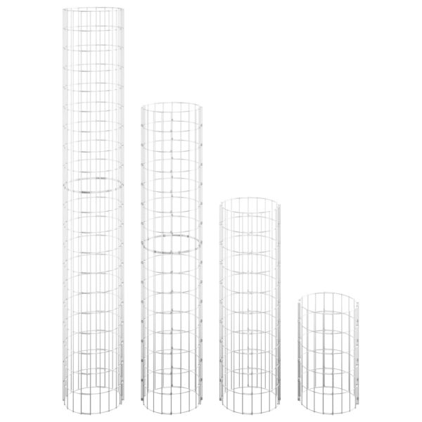 Canteiro elevado/cesto gabião 4 pcs Ø30x50/100/150/200 cm - Image 2