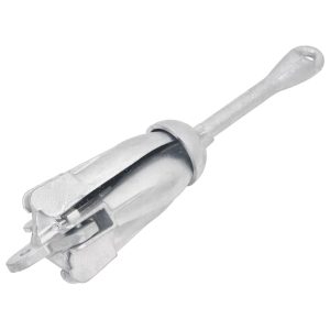 Âncora dobrável 4 kg ferro fundido galvanizado a quente prata