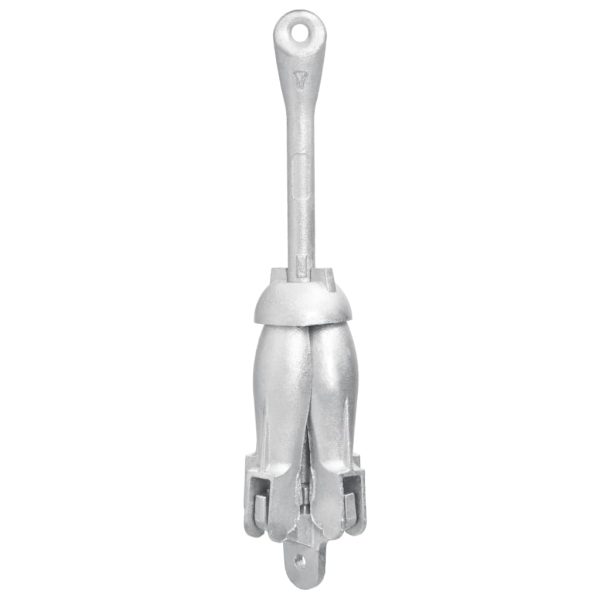 Âncora dobrável 4 kg ferro fundido galvanizado a quente prata - Image 2