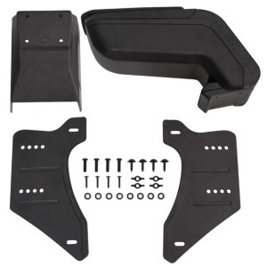 Apoio de braço p/ carro universal 14x30x(32-48,5) cm ABS preto