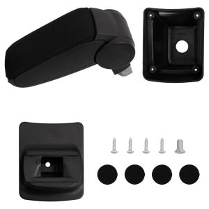 Apoio de braço p/ carro 13x33x(31-48) cm ABS preto
