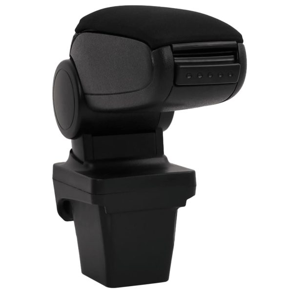 Apoio de braço p/ carro 13x33x(31-48) cm ABS preto - Image 2