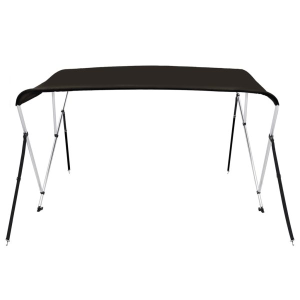 Toldo de 3 arcos Bimini 183x196x137 cm preto - Image 2