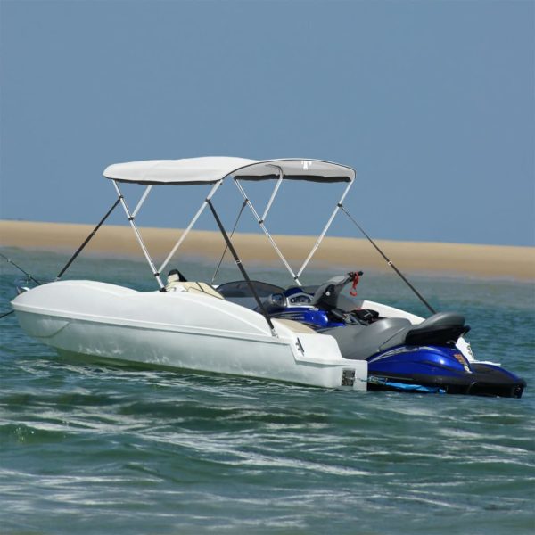 Toldo 3 arcos Bimini paredes malha laterais 183x(154-167)x137cm
