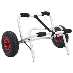 Carrinho de caiaque dobrável 45 kg alumínio