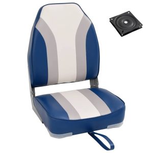 2 pcs conjunto assento de barco dobrável com encosto alto