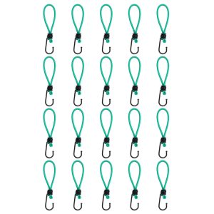 Cordas elásticas com ganchos 20 pcs 15 cm