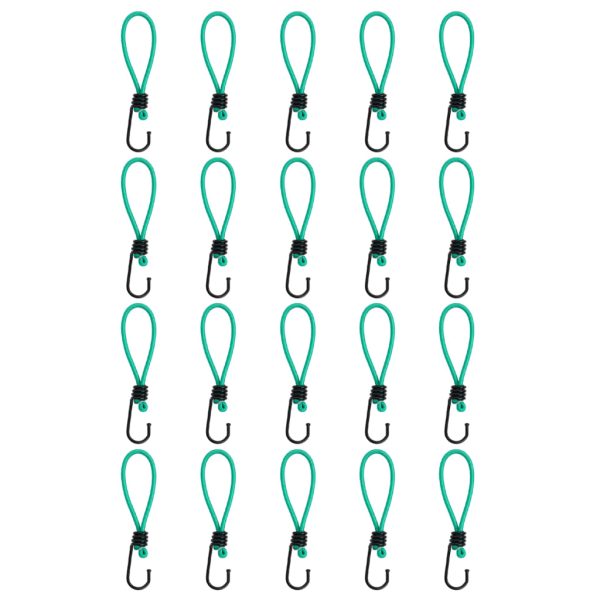 Cordas elásticas com ganchos 20 pcs 15 cm