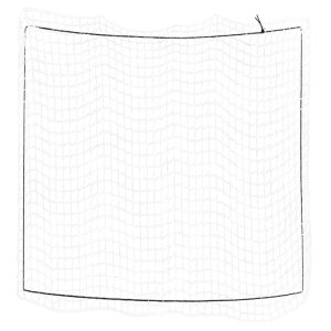 Rede para reboque com corda elástica 3x3 m PP branco