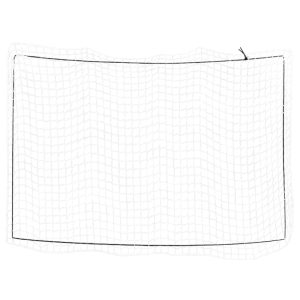 Rede para reboque com corda elástica 5x3,5 m PP branco
