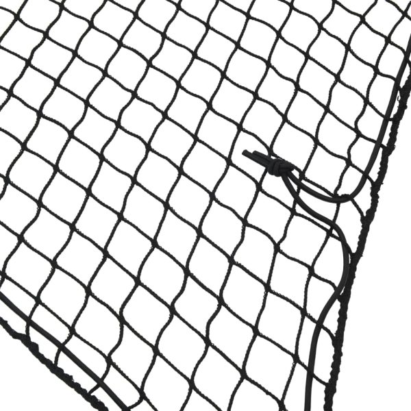 Rede para reboque com corda elástica 2,5x1,5 m PP preto - Image 3