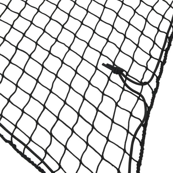 Rede para reboque com corda elástica 4x2 m PP preto - Image 3