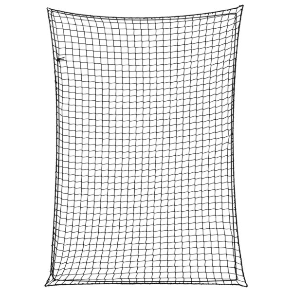 Rede para reboque com corda elástica 3,5x2,5 m PP preto