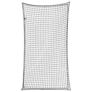 Rede para reboque com corda elástica 4,5x2,5 m PP preto