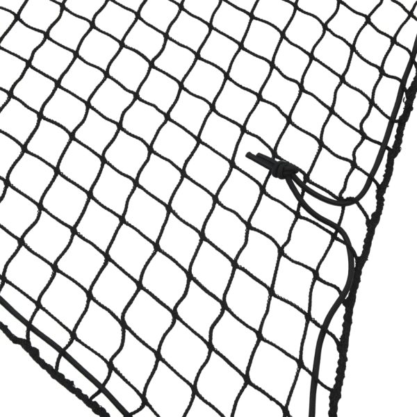 Rede para reboque com corda elástica 7x3,5 m PP preto - Image 3