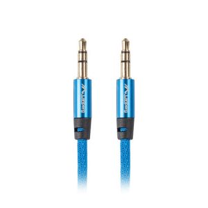Cable estereo lanberg jack 3.5mm macho - jack 3.5mm macho 1m azul