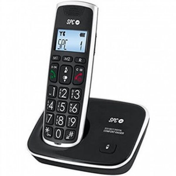 Telefono inalambrico dect digital spc confort kaise pantalla iluminada -  manos libres -  20 contactos