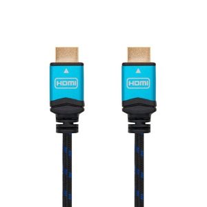 Cable hdmi (a) to hdmi (a) 4k 1.5m nanocable black  m - m - 60hz -  18gbps -  v2.0 -  trenzado