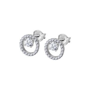 PAR DE BRINCOS LOTUS SILVER, PRATA 925