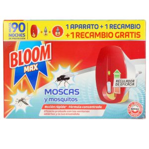 BLOOM MAX FLIES & MOSQUITOES apto elétrico + 2 recargas 3 u
