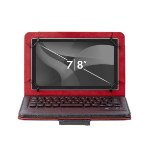 Funda para tablet phoenix hasta 8 pulgadas teclado bluetooth universal