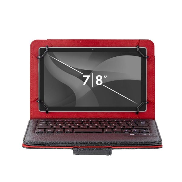 Funda para tablet phoenix hasta 8 pulgadas teclado bluetooth universal