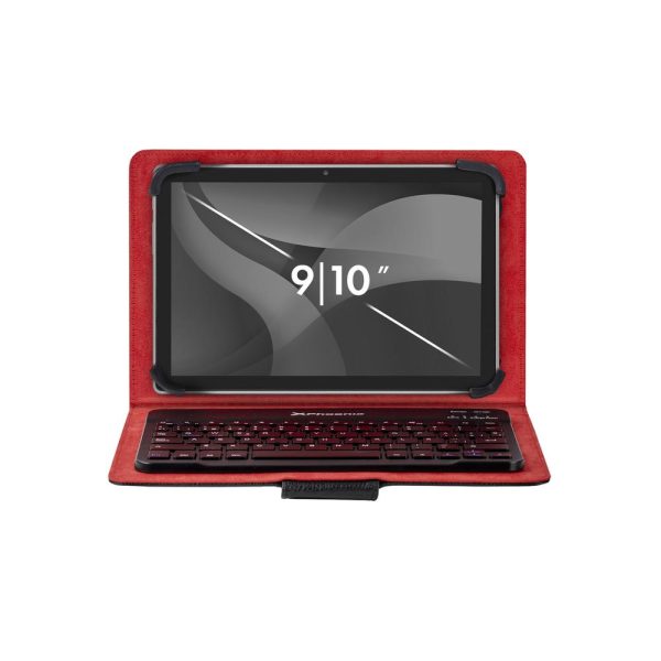 Funda slim phoenix para tablet hasta 10 pulgadas universal teclado bluetooth