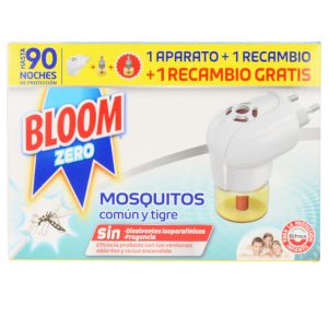 Dispositivo elétrico BLOOM ZERO MOSQUITOS + 2 peças de reposição
