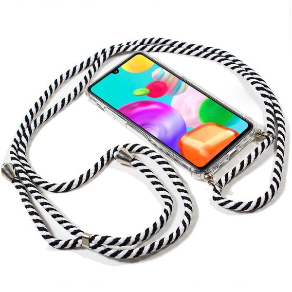 Carcasa COOL para Samsung A415 Galaxy A41 Cordón Blanco-Negro - Image 2