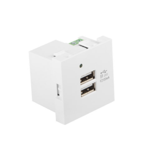 ROSETA PARED LANBERG 230V 2 X USB 5V 2.1A BLANCO