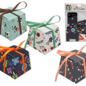 SET 2 CAJAS DE REGALO PRESENTADAS EN DISPLAY