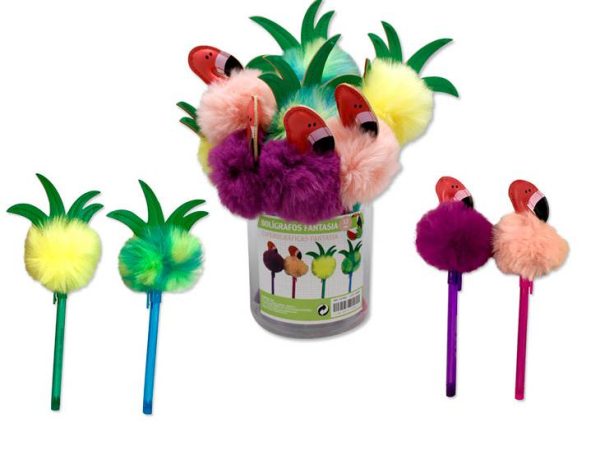 BOLÍGRAFO POMPÓN TROPICAL - Image 2
