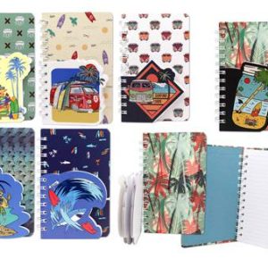 LIBRETA DOBLE SURFERA CON ANILLAS